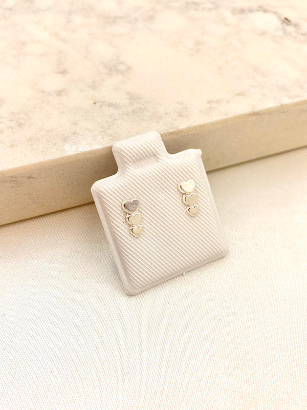 Broquel Tres Corazones Plata